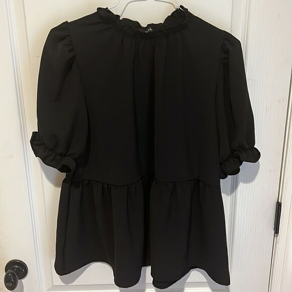 New Fab’rik VIRGINIA PUFF SLEEVE BLOUSE - Picture 2 of 6